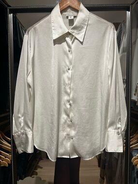 Cupcakes & cashmere silk effect Button-Down |Large